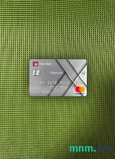 Syria Cham bank mastercard platinum wygląd fotograficzny skan PSD + zdjęcie
